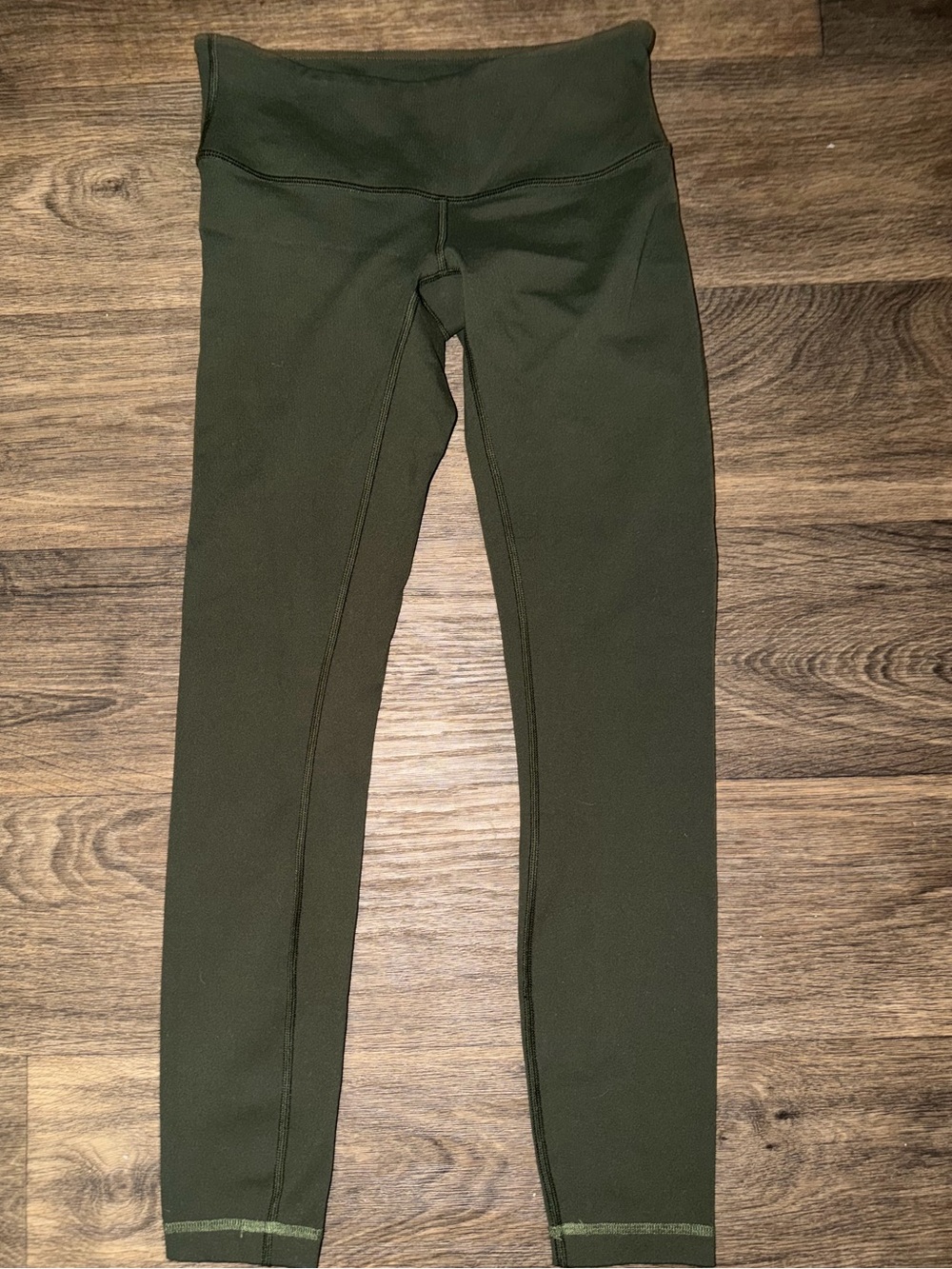 Lululemon Wunder Under Low-Rise Legging Tight Full-On Luon Size 4 Dark Olive